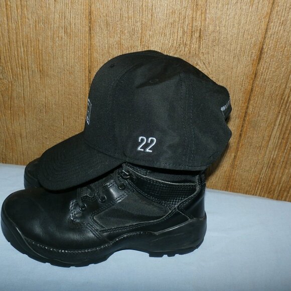 511 Tactical Boots Women's ATAC 2.0 8” Side Zip Black Boots style 12403 + CAP - Picture 13 of 16